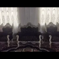ست میز ناهارخوری و مبل ۹نفره  و پرده