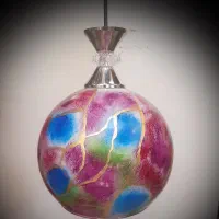 آکبند لوستر سه شعله مدرن حباب پتینه خطی|لوستر و چراغ آویز|تهران, فردوسی|دیوار