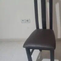صندلی تک تمام چوب ۴عددبدون میز