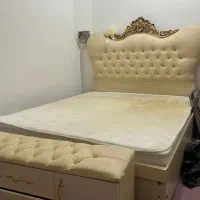 تخت دو نفره میزارایش تشک پاتختی|تخت و سرویس خواب|داراب, |دیوار