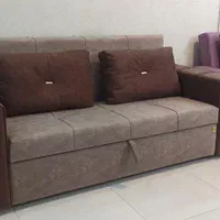 مبل راحتی تخت خواب شو قهوه ای