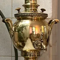 سماور توپی روسی|کلکسیون اشیاء عتیقه|میبد, |دیوار