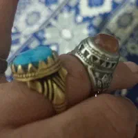 انگشتر فیروزه و عقیق