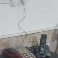 دوعددتلفن بیسیم وثابت