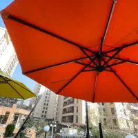 چتر سایبان پایه کنار مربع ۳ در ۳ با بازو فلزی|مصالح و تجهیزات ساختمان|تهران, سوهانک|دیوار