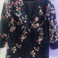 مانتو مخمل فول پولکدوزی|لباس|دوگنبدان, |دیوار