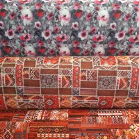 پارچه گل آبرنگی