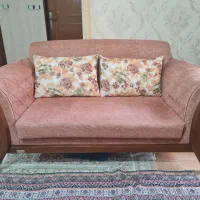 مبل ۷ نفره دسته دوم سالم در حد نو جلومیزی و عسلی