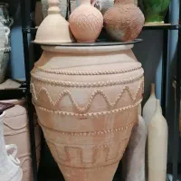 کوزه خمره گلدان سفالی بزرگ دهنه باز کد55