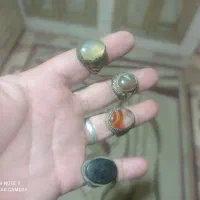 انگشتر عقیق سلیمانی یشم رکاب برنج|جواهرات|برازجان, |دیوار