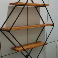 شلف و قفسه ژورنالی کاری از استند آوا|بوفه، ویترین، کنسول|مشکین‌دشت, |دیوار