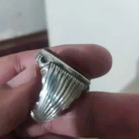 عقیق سرخ خطی با خطی زیبا رکاب دست ساز