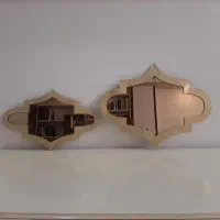 آینه دکوراتیو با قاب برنجی کاملا نو