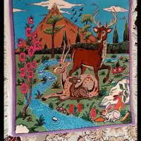 فروش دو تخته تابلو فرش|تابلو فرش|بیجار, |دیوار