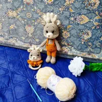 عروسک گوزن همراه جغجغه گوزن