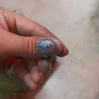 انگشتر فیروزه حدید عقیق