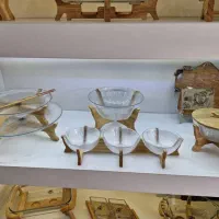 سرویس پذیرایی بلور وچوب شیک|ظروف سرو و پذیرایی|مشکین‌دشت, |دیوار