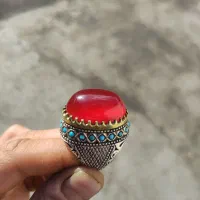 انگشتر عقیق یمنی کلوخه