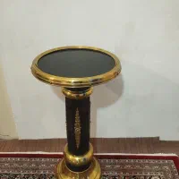 آباژور برنزی همراه با پایه طرح فرانسه|چراغ خواب و آباژور|تهران, سلسبیل شمالی|دیوار