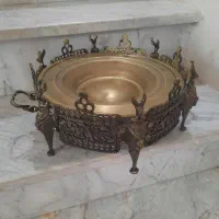 منقل بزرگ گرد برنجی