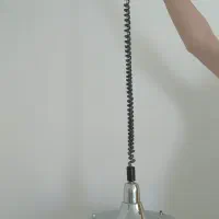 لوستر تک‌شاخه استیل- رنگ صورتی