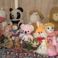 تعداد زیادی اسباب بازی عمده