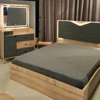 جهیزیه دکترچوب /تخت ونفره/سرویس خواب مدل گلوریا