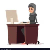 منشی نیمه وقت خانم
