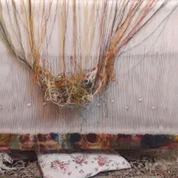 فروش تابلو فرش نیمه کاره کد شاعر جوان|تابلو فرش|کرمانشاه, |دیوار