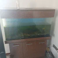 آکوااریوم همراه با لوازم وماهی به فروش میرسد