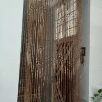 دوعدد پرده مهره ای چوبی هرکدام 2×1 متر