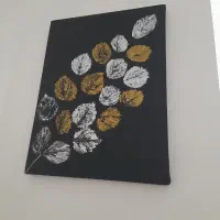 تابلو برگ زیبا بهترین اثر ک نقاش حرفه ای