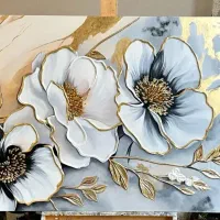 تابلو گل|تابلو، نقاشی، عکس|همدان, |دیوار