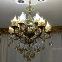لوستر ۵ شاخه دوبل ۱۰ شعله|لوستر و چراغ آویز|تهران, زمزم|دیوار