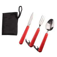 ست قاشق چنگال چاقو تاشو