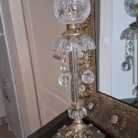 لاله کریستال پایه برنز|صنایع دستی و سایر لوازم تزئینی|ری, دولت‌آباد|دیوار