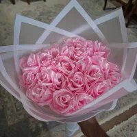 دسته گل ربانی ۲۴ شاخه صورتی