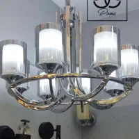 لوستر فلزی هشت شاخه نو