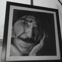 سفارش سیاه قلم چهره|تابلو، نقاشی، عکس|بندر گناوه, |دیوار