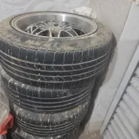 چهار عدد رینگ اسپرت با چهار حلقه لاستیک ۴۰درصد