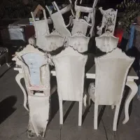 میز ۶ نفره|میز و صندلی غذاخوری|خاوران, |دیوار