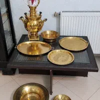 ست سماور روسی قدیمی برنجی