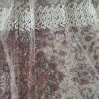 پرده توری گلدار|پرده، رانر، رومیزی|مشهد, فرهنگیان (شهرک غرب)|دیوار