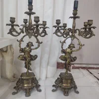 شمعدانی برنجی انتیک