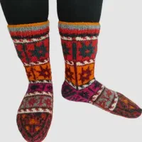 جوراب دستبافت پشم خالص گوسفند