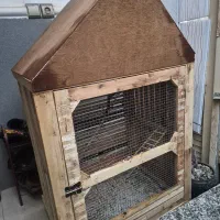 قفس پرنده کلبه ای