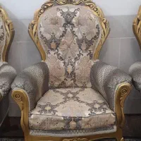 مبل سلطنتی هفت نفر چوب راش|مبلمان خانگی و میز عسلی|قم, علی آباد|دیوار