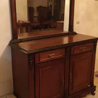 میز آیینه چوبی