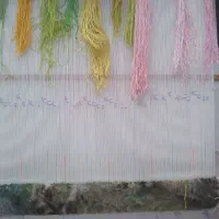 فروش یک عدد تابلو فرش نیمه کاره با کلیه لوازم