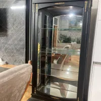 بوفه شیشه ای همراه با چوب mdf|بوفه، ویترین، کنسول|کازرون, |دیوار